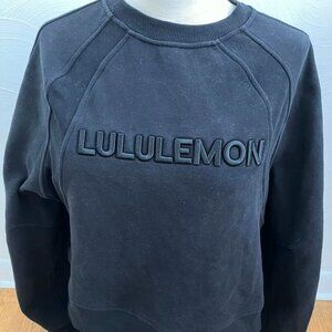 LULULEMON Scuba Oversized Pullover Sweatshirt  - Black XS/S